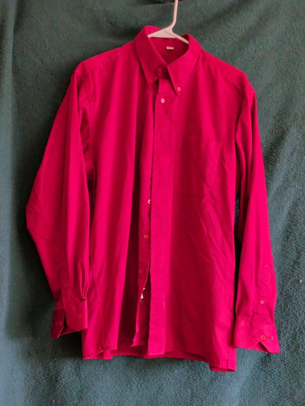 Louis Philippe Men's Dress Shirt - Bright Magenta